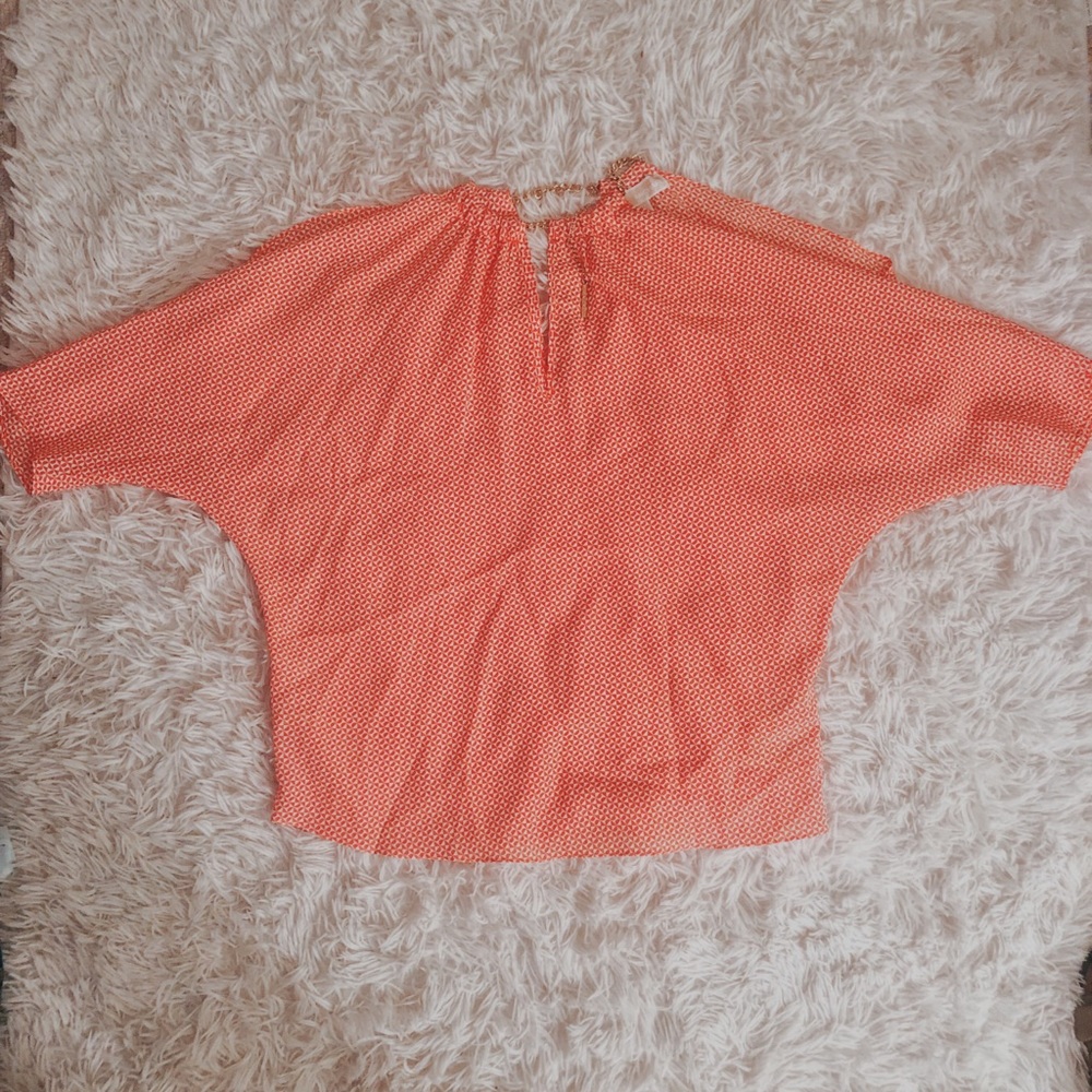 michael kors chain neck blouse